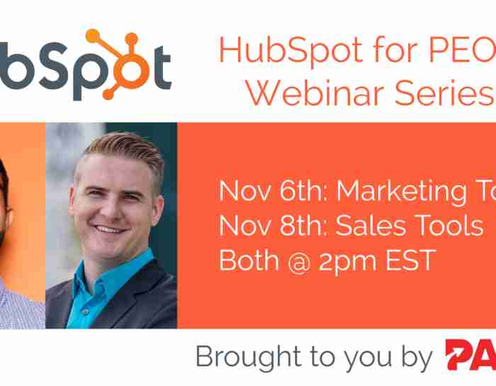 PACE HubSpot Sales & Marketing Webinar Series Blog Image